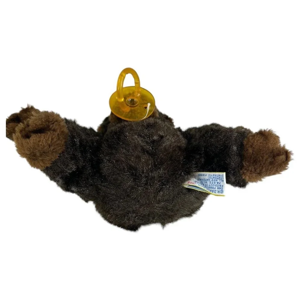 1983 Dakin Nature Babies Goo Goo Gorilla Plush Baby Monkey Pacifier Stuffed